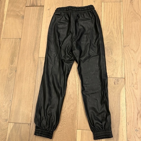 Mango Black Faux Leather Pants NWT Size XS - Picture 7 of 7